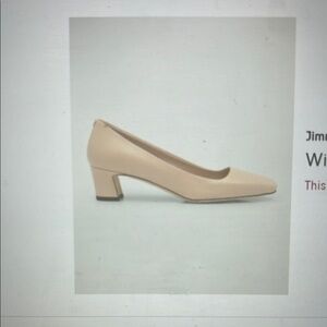 NWT Jimmy Choo Winnie Women's Square Toe Calf Leather Cream Pumps size 40.5